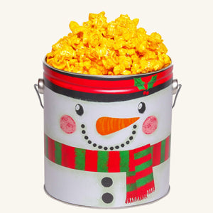 Johnson's Popcorn 1 Gallon Snowman Tin