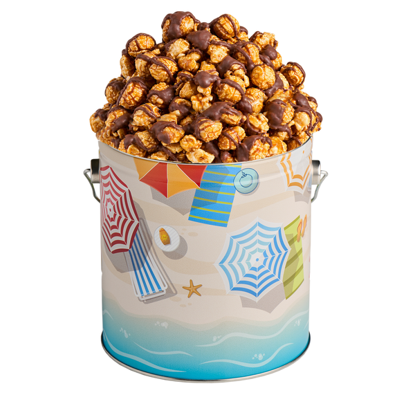 1 Gallon Beach Day Popcorn Tin