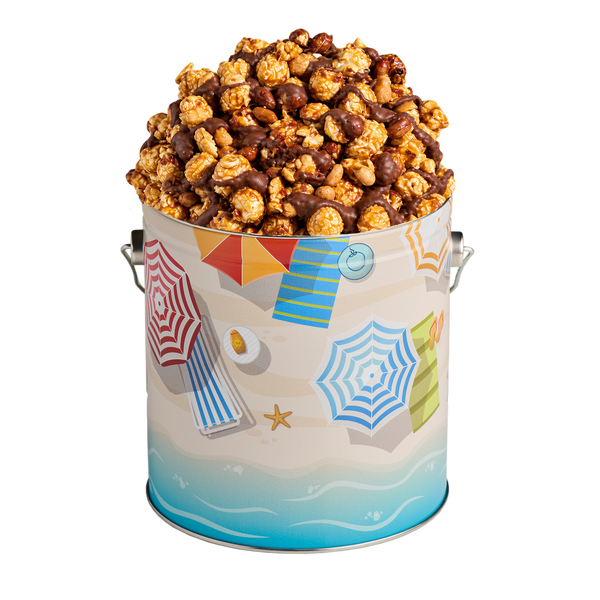 1 Gallon Beach Day Popcorn Tin