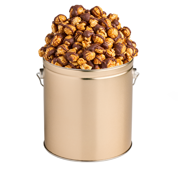 1 Gallon Gold Popcorn Tin