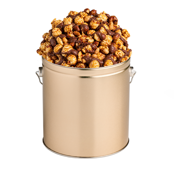 1 Gallon Gold Popcorn Tin