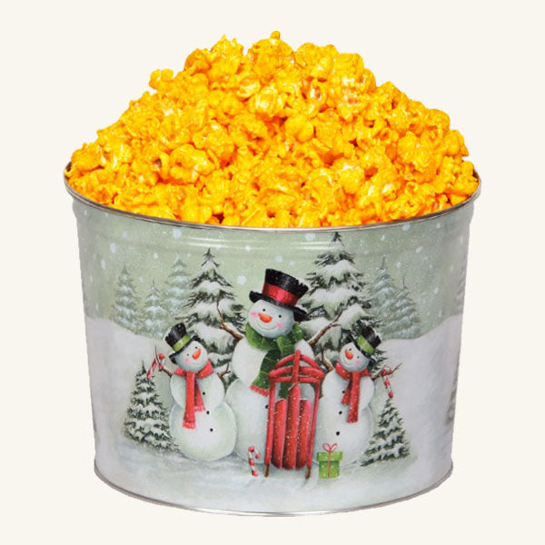 Johnson's Popcorn 2 Gallon Snow Family Tin