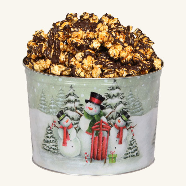 Johnson's Popcorn 2 Gallon Snow Family Tin