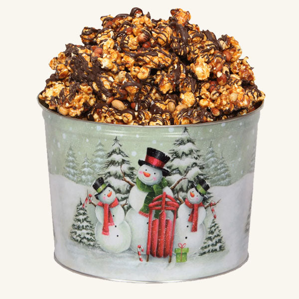 Johnson's Popcorn 2 Gallon Snow Family Tin