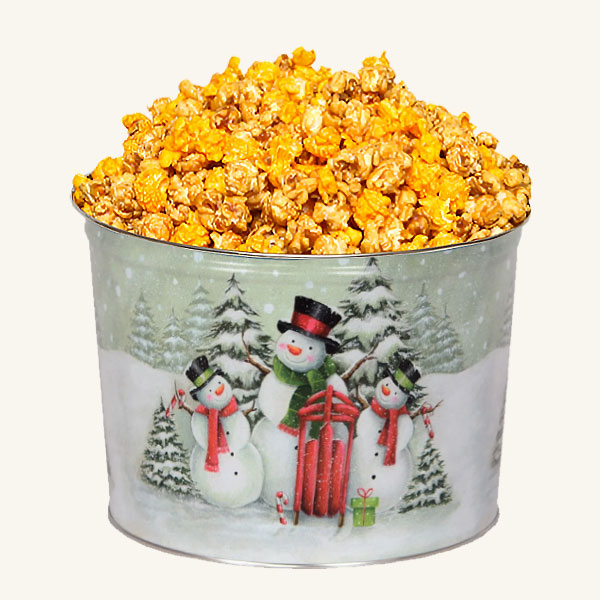 Johnson's Popcorn 2 Gallon Snow Family Tin