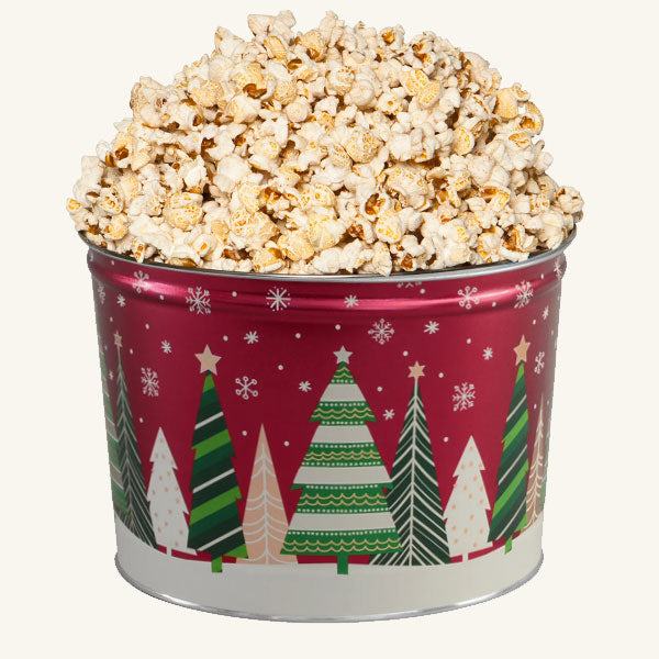 Johnson's Popcorn 2 Gallon Holiday Trees Tin