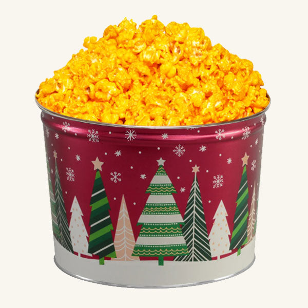 Johnson's Popcorn 2 Gallon Holiday Trees Tin