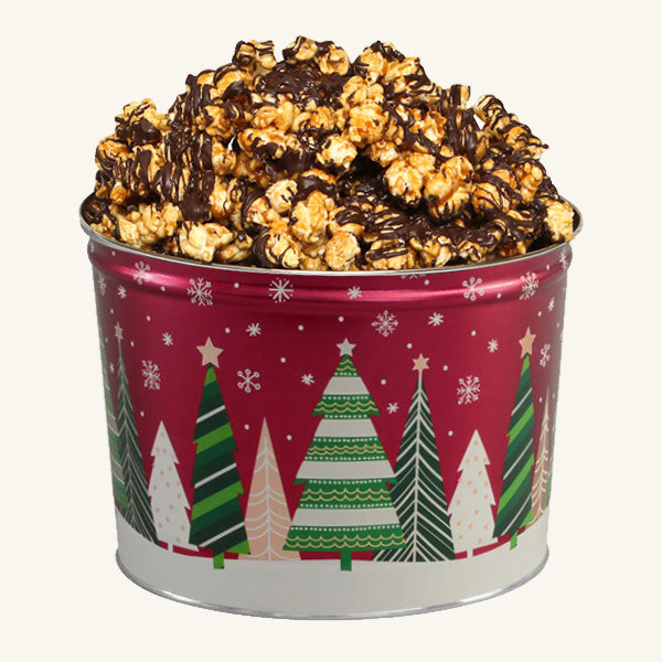 Johnson's Popcorn 2 Gallon Holiday Trees Tin