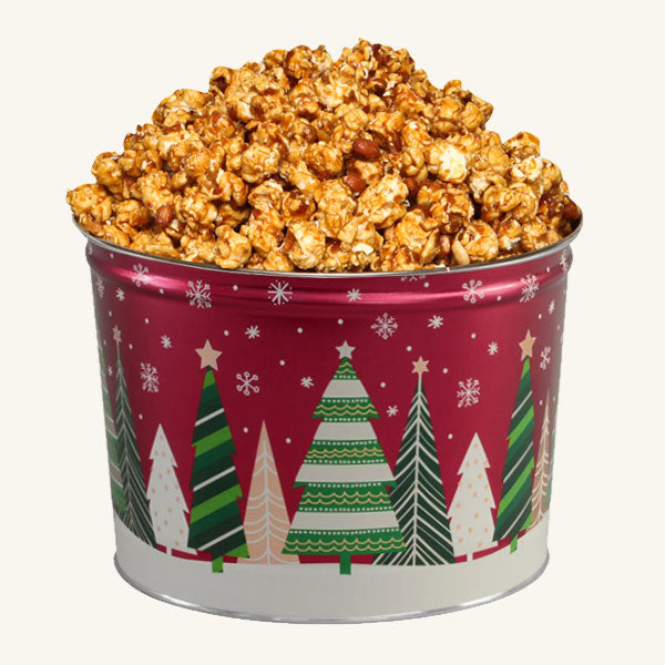 Johnson's Popcorn 2 Gallon Holiday Trees Tin