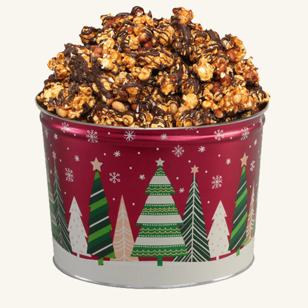 Johnson's Popcorn 2 Gallon Holiday Trees Tin