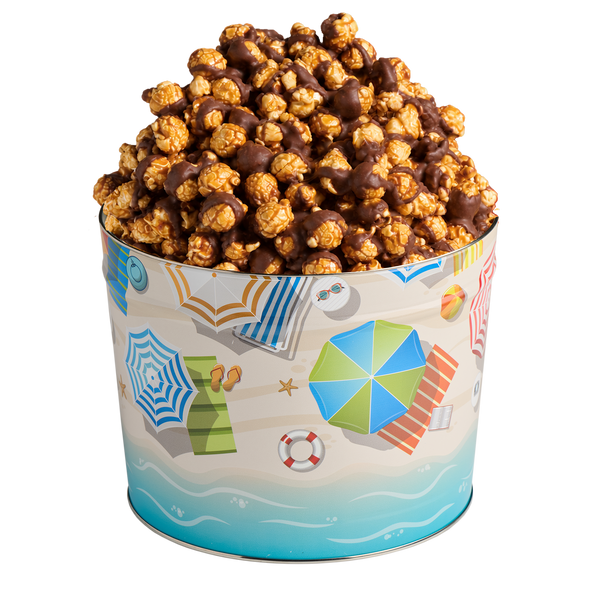 2 Gallon Beach Day Popcorn Tin