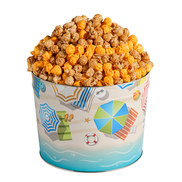2 Gallon Beach Day Popcorn Tin