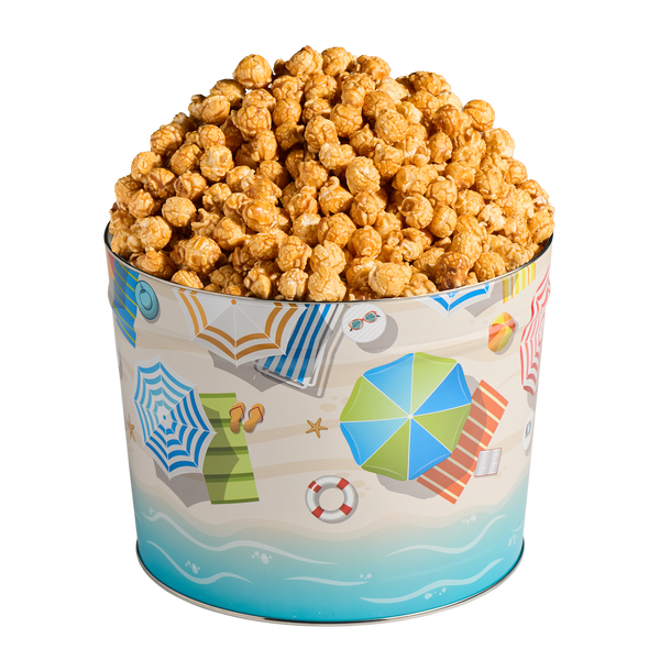 2 Gallon Beach Day Popcorn Tin