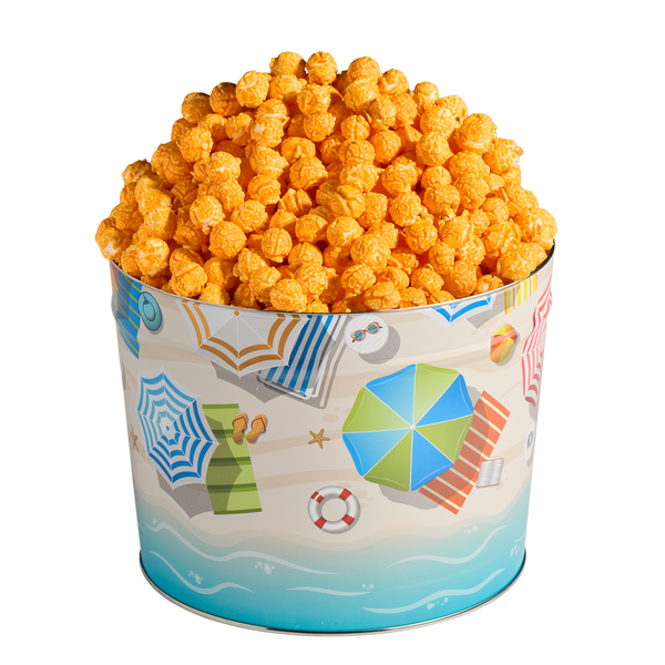 2 Gallon Beach Day Popcorn Tin