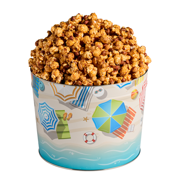 2 Gallon Beach Day Popcorn Tin
