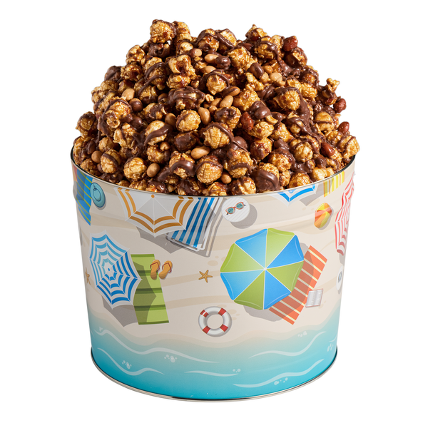 2 Gallon Beach Day Popcorn Tin