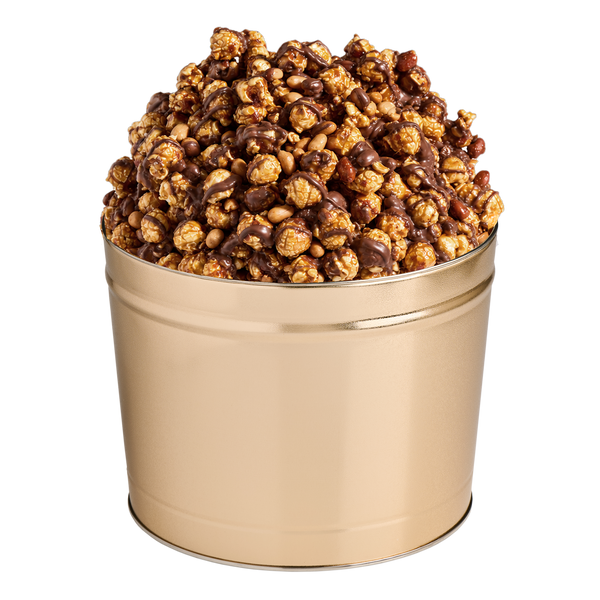 2 Gallon Gold Popcorn Tin