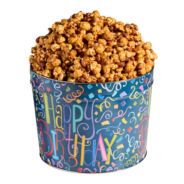 Johnson's Popcorn 2 Gallon Happy Birthday Tin