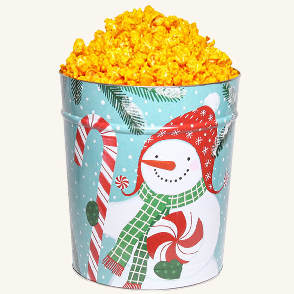 Johnson's 3.5 Gallon Peppermint Snowmen Tin