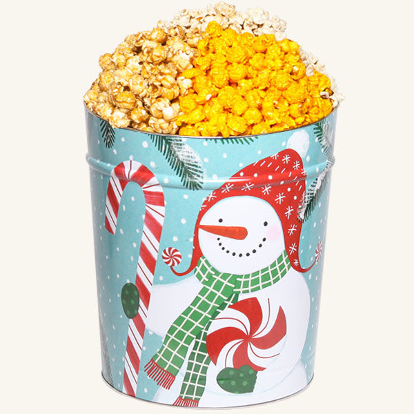 Johnson's 3.5 Gallon Peppermint Snowmen Tin