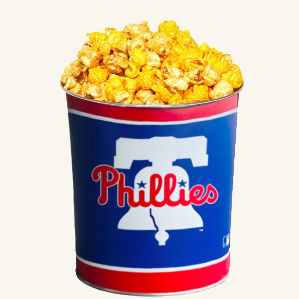 Johnson's Popcorn 1 Gallon Phillies Tin - Salty-n-Sandy