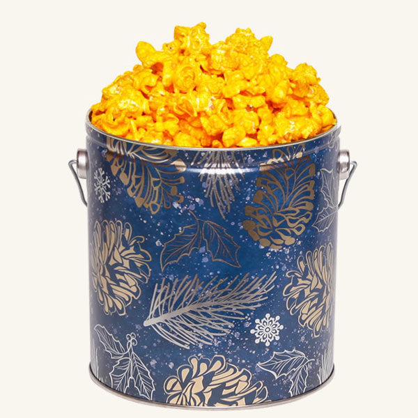 Johnson's Popcorn 1 Gallon Shimmering Pine Tin - Cheddar Cheese