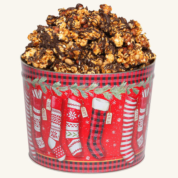 Johnson's Popcorn 2 Gallon Christmas Stockings  - Platinum Edition