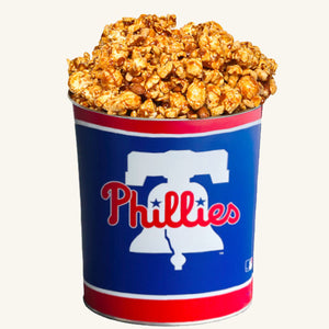 Johnson's Popcorn 1 Gallon Phillies Tin - Peanut Crunch