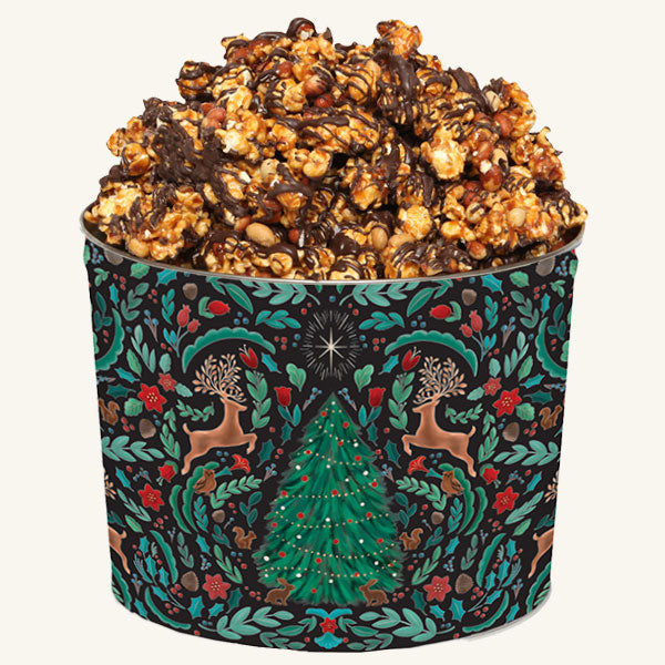 Johnson's Popcorn 2 Gallon Woodland Winter Tin