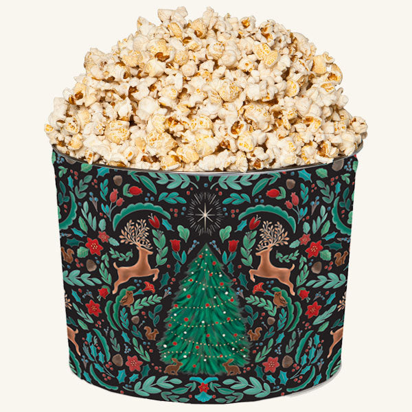 Johnson's Popcorn 2 Gallon Woodland Winter Tin