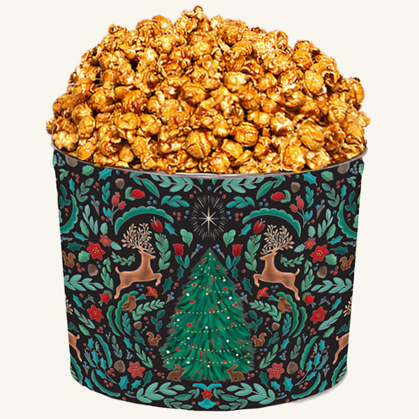 Johnson's Popcorn 2 Gallon Woodland Winter Tin