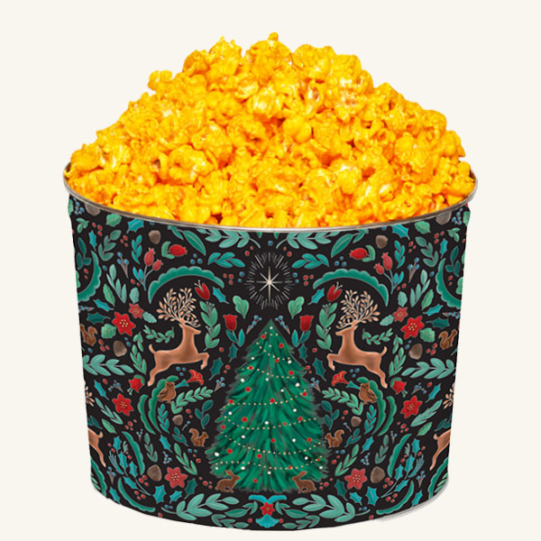 Johnson's Popcorn 2 Gallon Woodland Winter Tin