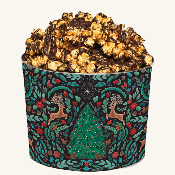 Johnson's Popcorn 2 Gallon Woodland Winter Tin