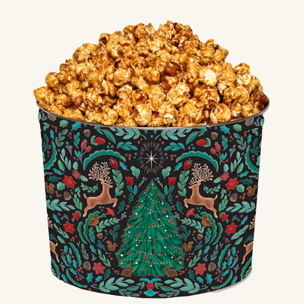 Johnson's Popcorn 2 Gallon Woodland Winter Tin