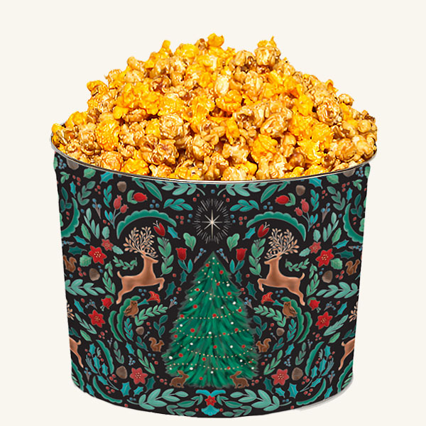 Johnson's Popcorn 2 Gallon Woodland Winter Tin