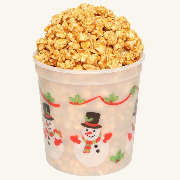 Johnson's Popcorn Small Happy Holidays Tub-Caramel