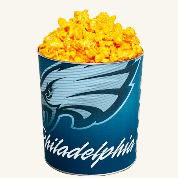 Johnson's Popcorn 1 Gallon Eagles Tin-Cheddar Cheese