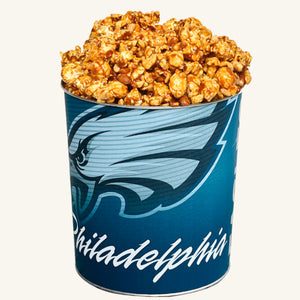 Johnson's Popcorn 1 Gallon Eagles Tin-Peanut Crunch
