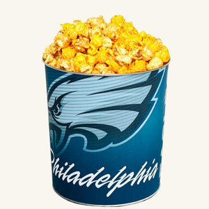Johnson's Popcorn 1 Gallon Eagles Tin-Salty-n-Sandy