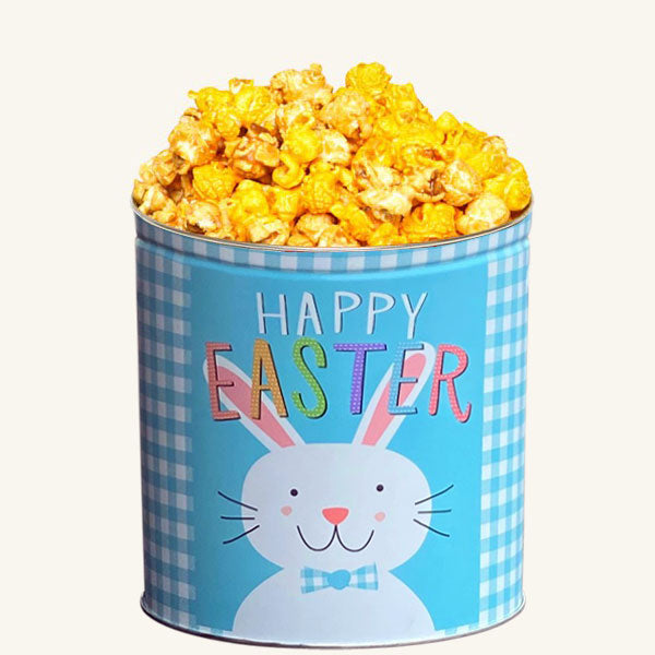 Johnson's Popcorn 1 Gallon Happy Easter Tin-Salty-n-Sandy