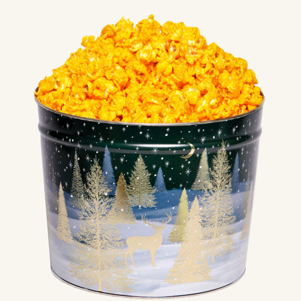 Johnson's Popcorn 2 Gallon Gilded Forest Tin