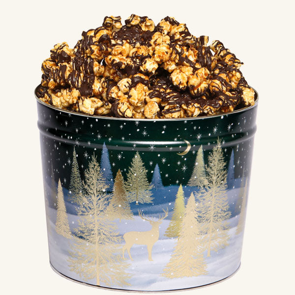 Johnson's Popcorn 2 Gallon Gilded Forest Tin