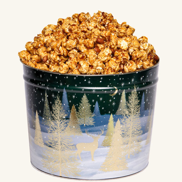 Johnson's Popcorn 2 Gallon Gilded Forest Tin