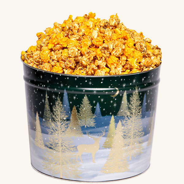 Johnson's Popcorn 2 Gallon Gilded Forest Tin