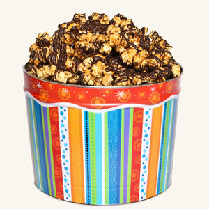Johnson's Popcorn 2 Gallon Just for Fun Tin - Chocolate Drizzle