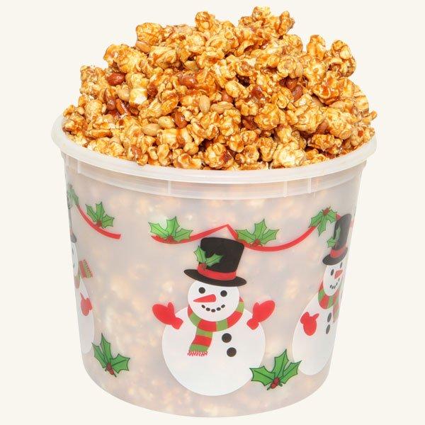 Johnson's Popcorn Large Happy Holidays Tub-Peanut Crunch