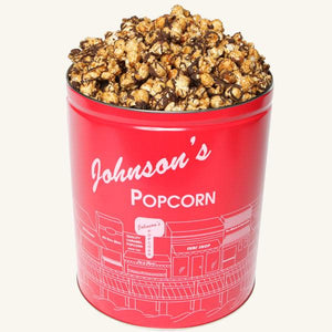 Johnson's Popcorn 3.5 Gallon Tin-Chocolate Drizzle