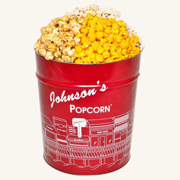 Johnson's Popcorn 3.5 Gallon Tin