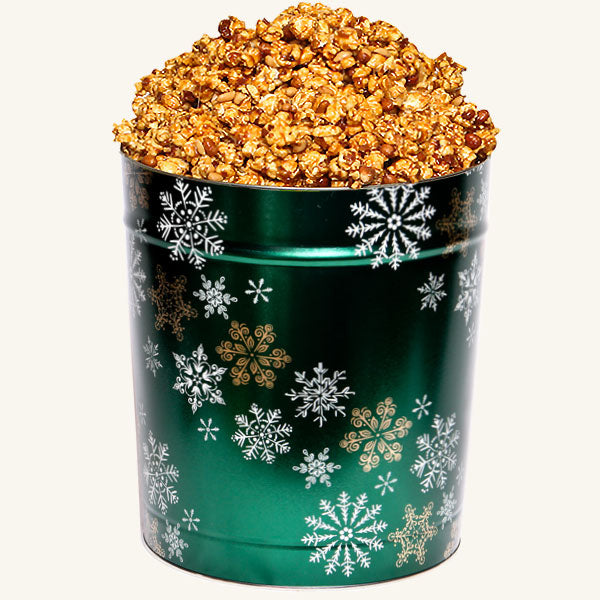 Johnson's 3.5 Gallon Emerald Snowflake Tin - Peanut Crunch
