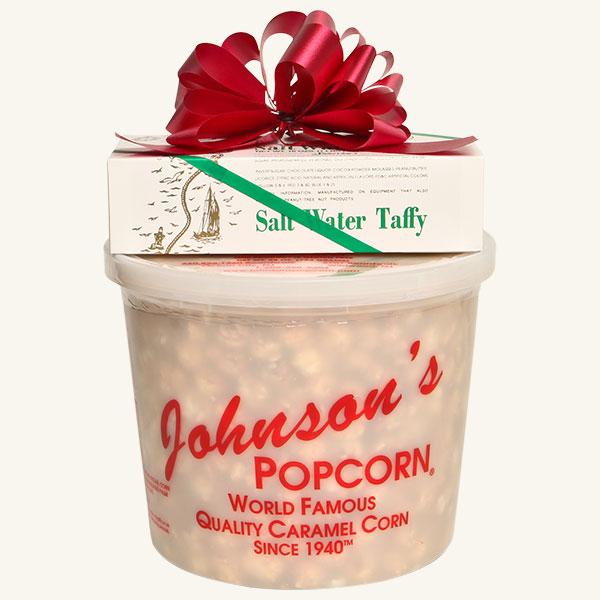 Johnson's Popcorn & Shrivers Combo-Chocolate Drizzle